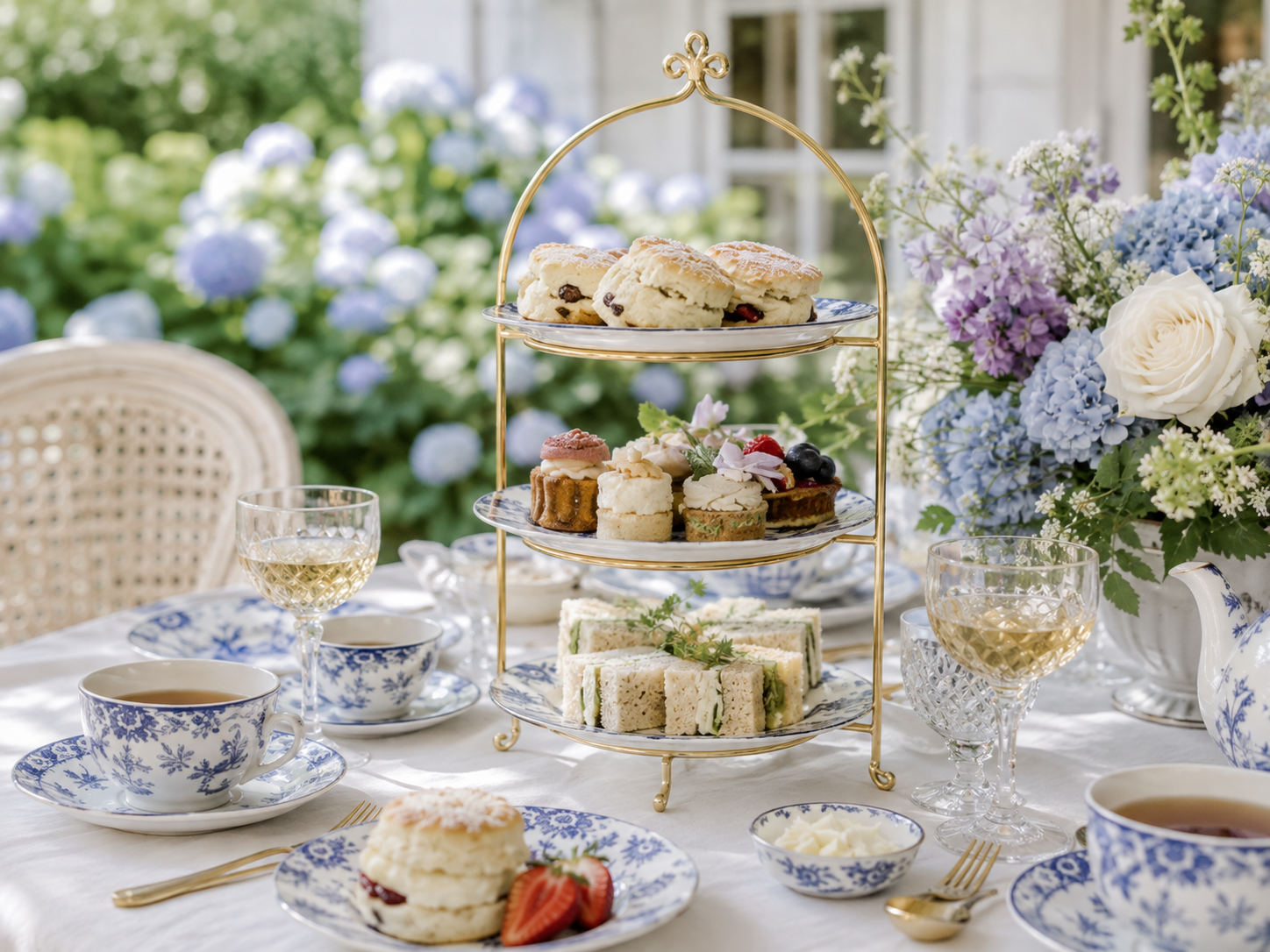 Blooming Table food and tea presentation